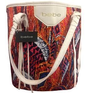 Bebe Abstract Print Tote Bag — NWT